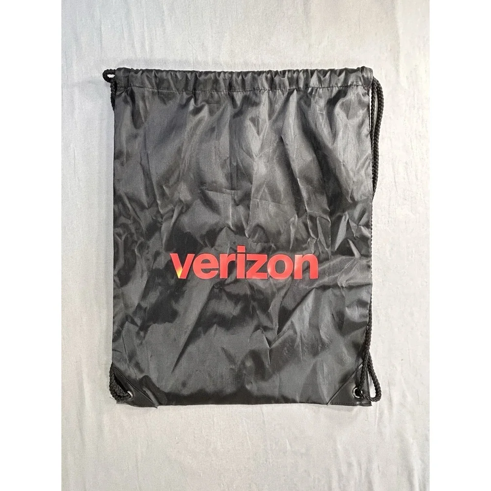 Verizon Black Drawstring Bag Backpack‎